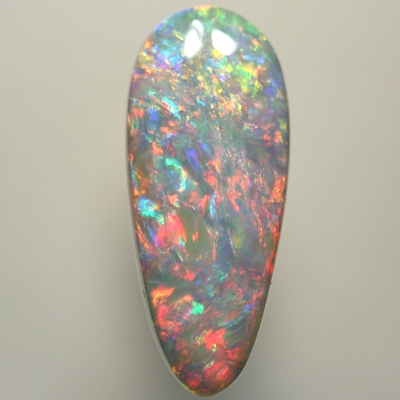 SOLID SEMI BLACK OPAL  Sparkling 3D pattern with reds, orange and green turquoise. SEE VIDEO